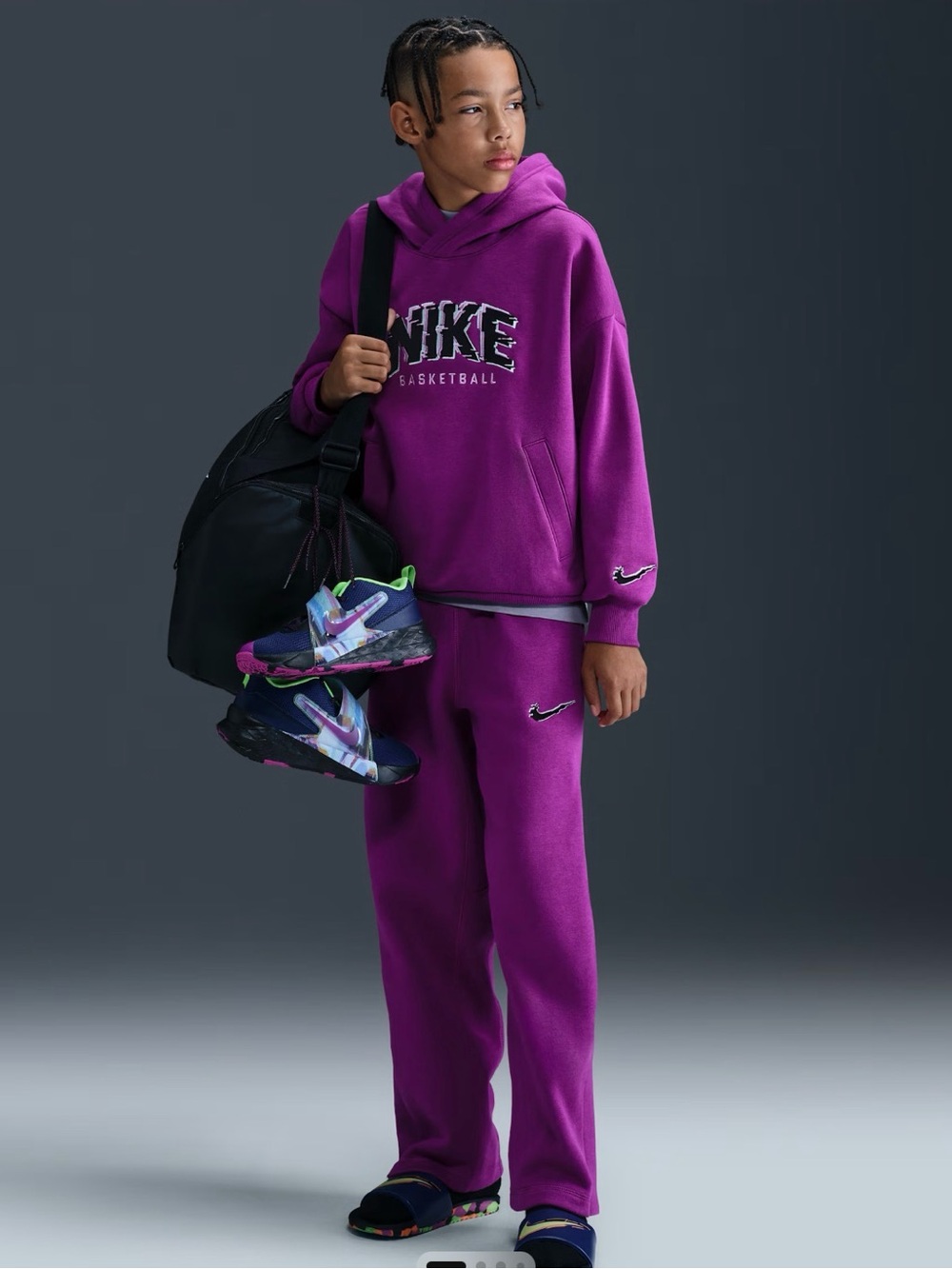 Nike Basketball Kids' Fleece Pants unisex sz S